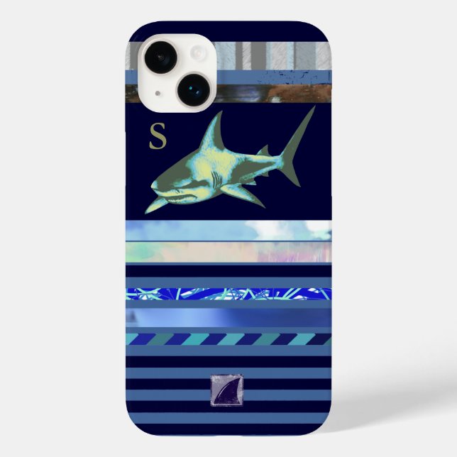 Haifische Meerestierblauer Case-Mate iPhone Hülle (Rückseite)