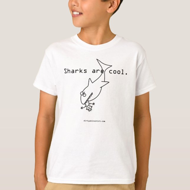 Haifische sind cooler T - Shirt (Vorderseite)