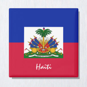 Haifischfahne & Haiti - Ferien-/Sportfans Magnet