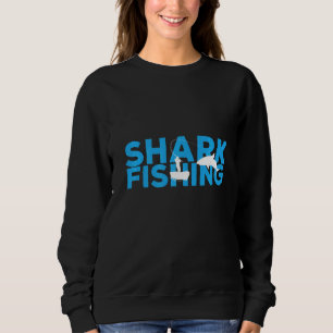 Haifischfischer mit Schatten im Inneren Sweatshirt