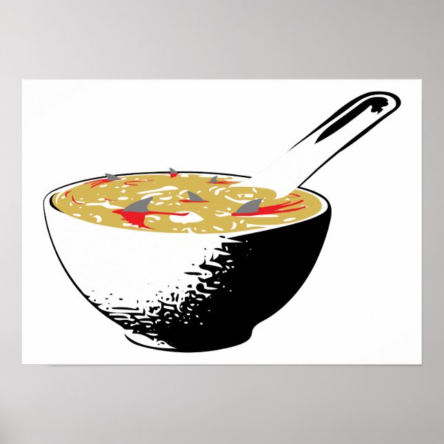 Haifischflossensuppe Poster (Vorne)