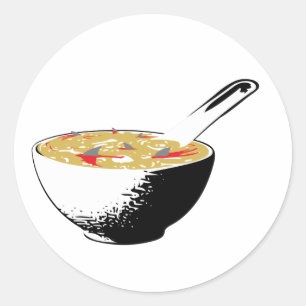 Haifischflossensuppe Runder Aufkleber
