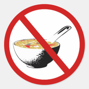 Haifischflossensuppe verbieten runder aufkleber