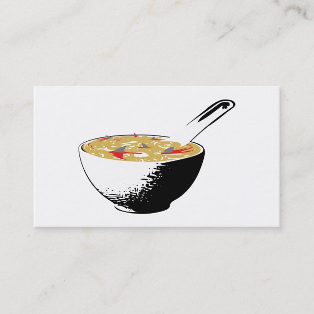 Haifischflossensuppe Visitenkarte (Vorderseite)