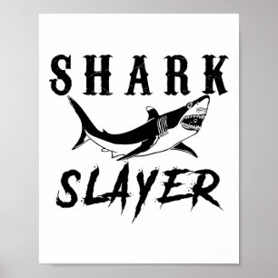 Haifischjäger Haifischfang Und Salzwasserangler Poster