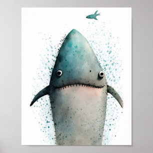 Haifischposter Poster