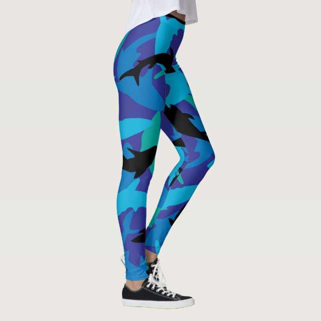 Haifischtarnungsentwurf Leggings (Rechts)
