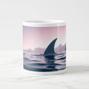 Haiflossen-Power Jumbo-Tasse