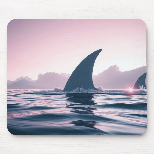 Haiflossen-Power Mousepad (Vorne)