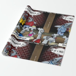 Haifolkssänger Lustig Rick London Geschenkpapier