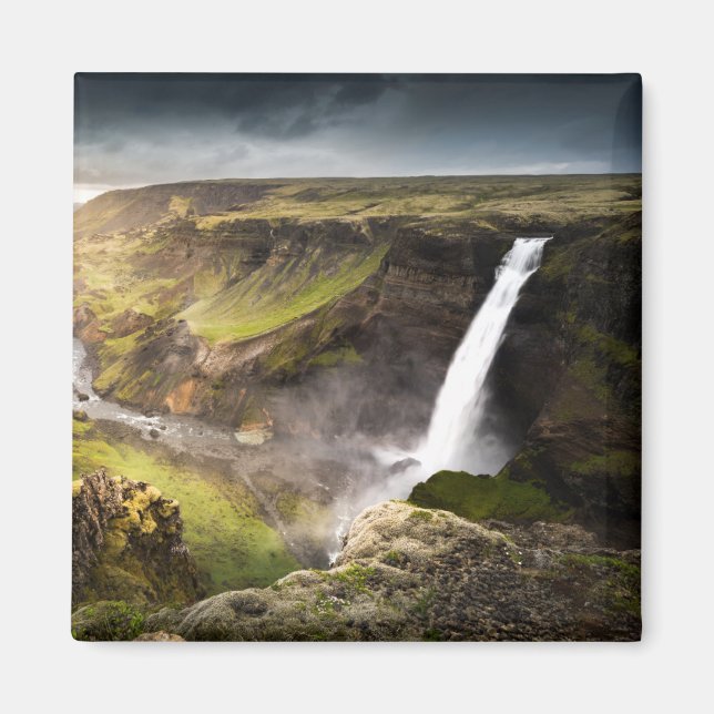 Haifoss Waterfall | Sommer in Island Magnet (Vorne)