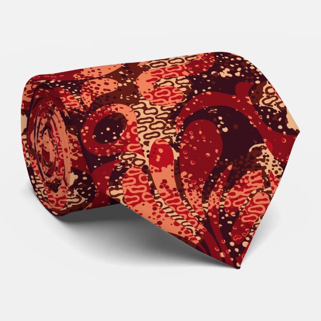 Haight Ashbury Psychedelic zweiseitig Krawatte (Gerollt)