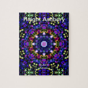 Haight Ashbury psychedelische Hippie-Mode-Kunst Puzzle