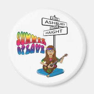 Haight Ashbury Sommer der Liebe Magnet