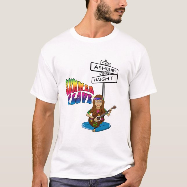 Haight Ashbury Sommer der Liebe T-Shirt (Vorderseite)