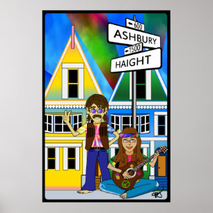 Haight Ashbury Summer of Liebe Poster
