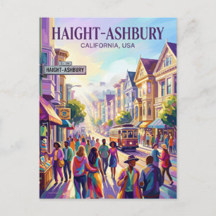 Haight-Ashbury USA Postkarte