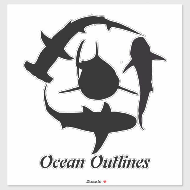 Haikleber Aufkleber (Blatt)