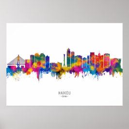 Haikou China Skyline Poster
