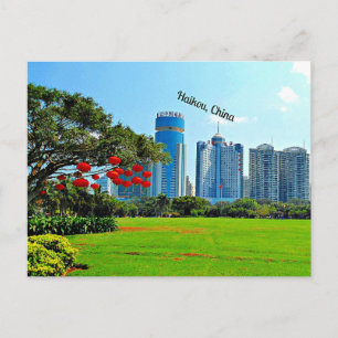 Haikou, landschaftliche China Postkarte