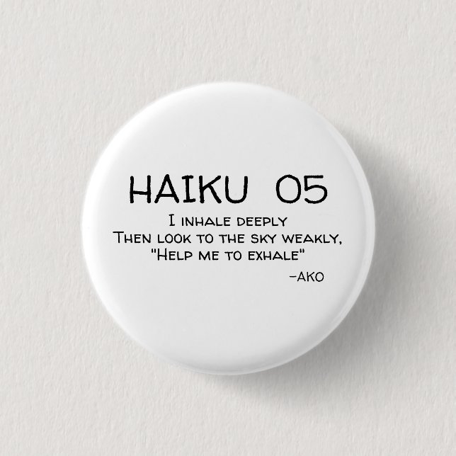HAIKU 05 BUTTON (Vorderseite)