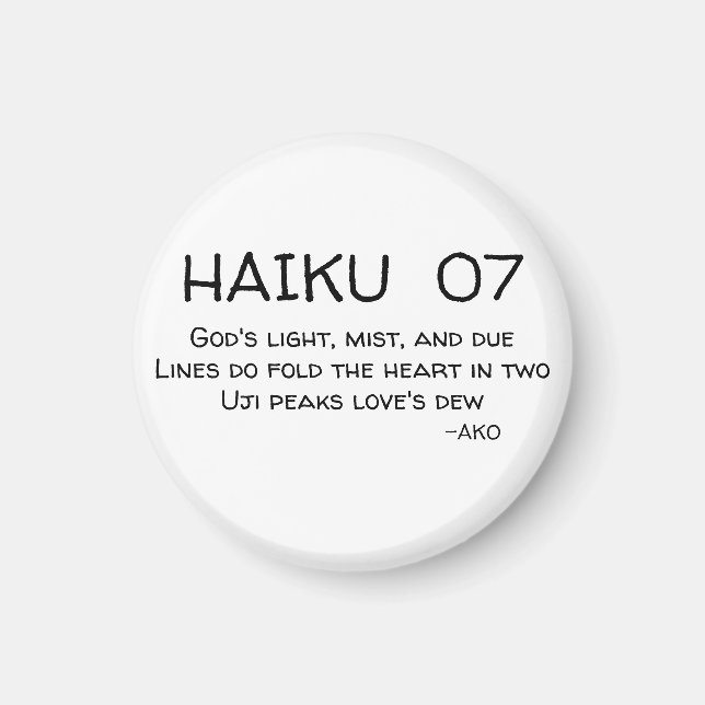 HAIKU 07 MAGNET (Vorne)