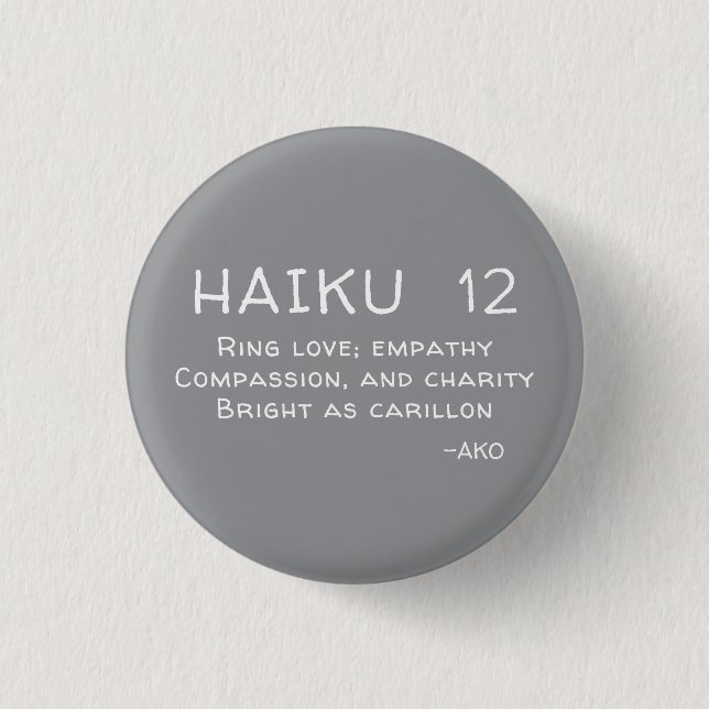 HAIKU 12 BUTTON (Vorderseite)