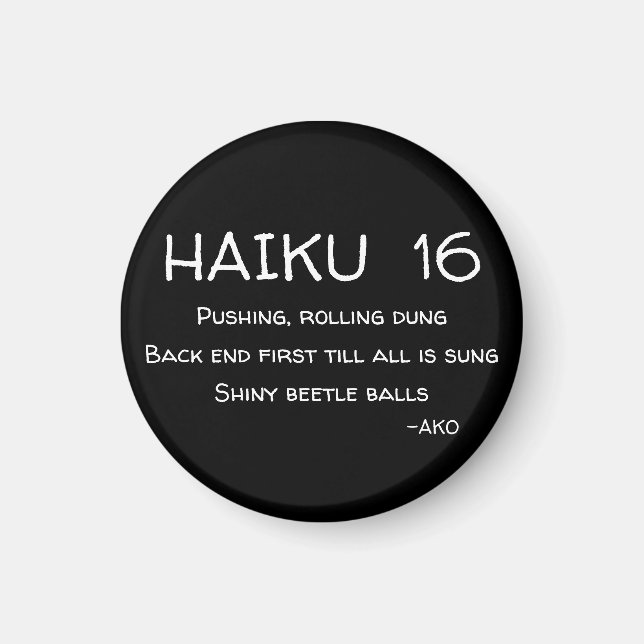 HAIKU 16 MAGNET (Vorne)