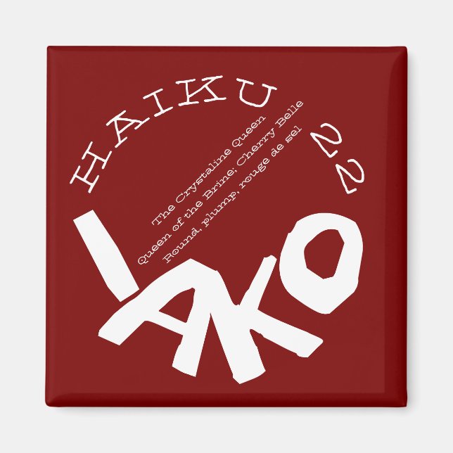 HAIKU 22 MAGNET (Vorne)