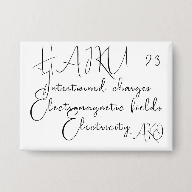 HAIKU 23 BUTTON (Vorderseite)