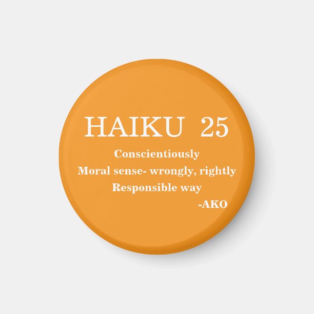 HAIKU 25 MAGNET (Vorne)