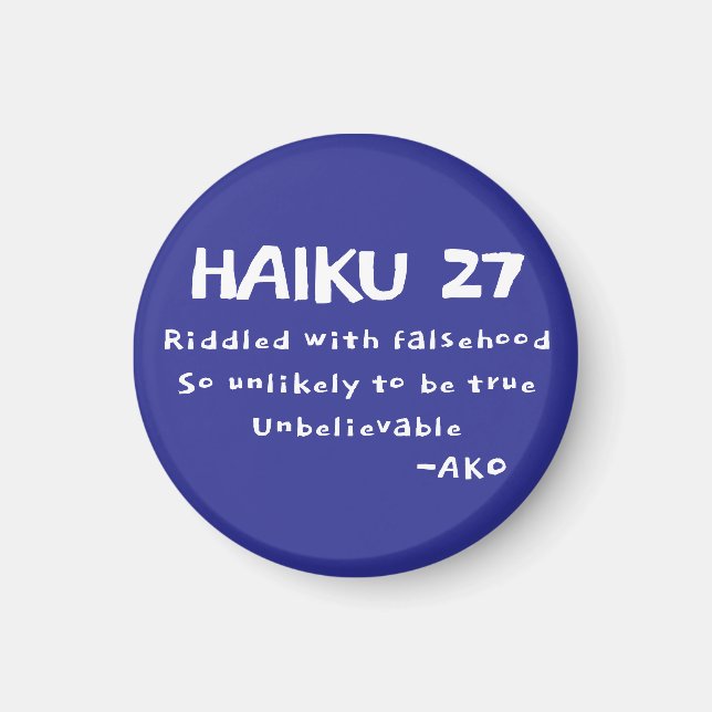 HAIKU 27 MAGNET (Vorne)