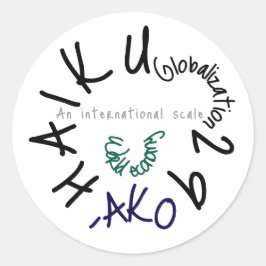 HAIKU 29 RUNDER AUFKLEBER