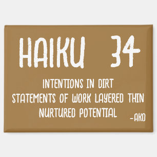 HAIKU 34 MAGNET