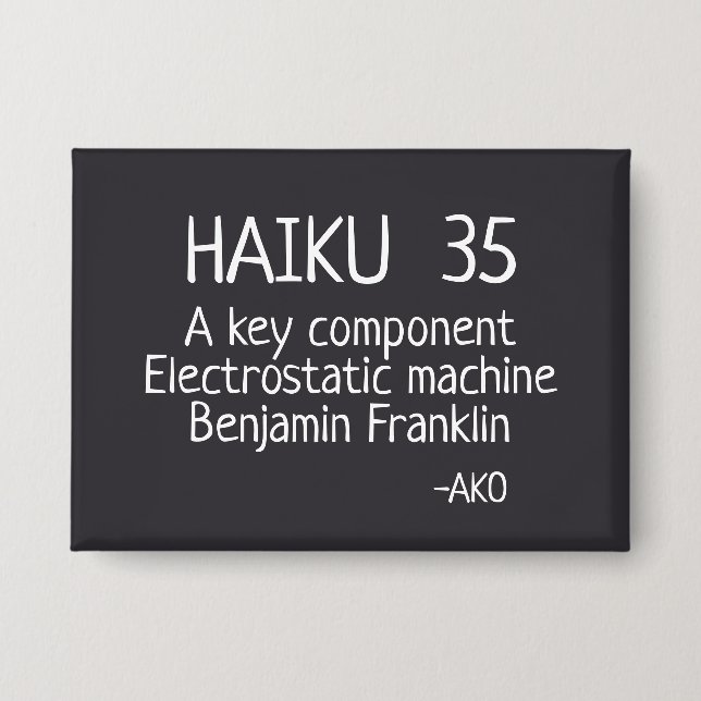 HAIKU 35 BUTTON (Vorderseite)