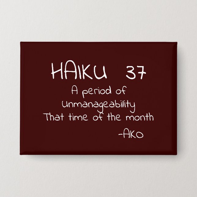 HAIKU 37 BUTTON (Vorderseite)