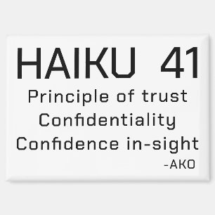 HAIKU 41 MAGNET
