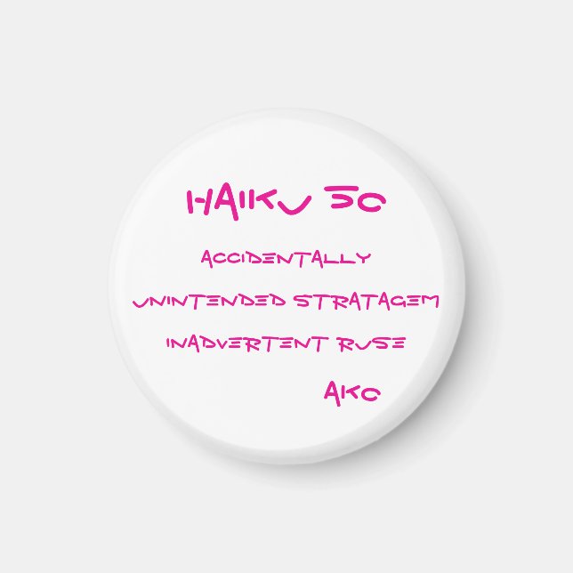 HAIKU 50 MAGNET (Vorne)