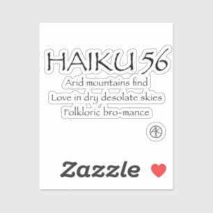 HAIKU 56 AUFKLEBER