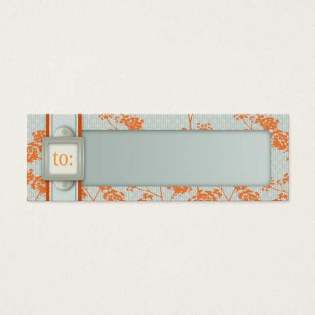Haiku Baby Skinny-Geschenk-Tag (Vorderseite)