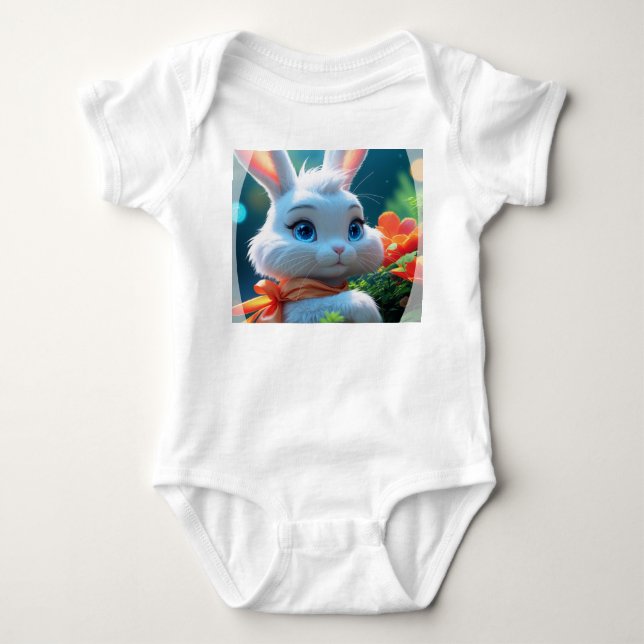 Haiku, der Bunny Cosy Baby Romper Strampler (Vorderseite)