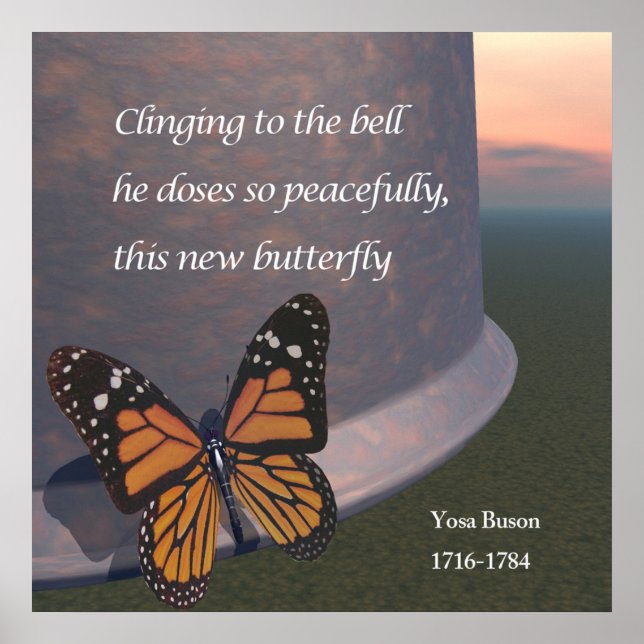 Haiku - Dieses neue Butterfly-Poster Poster (Vorne)