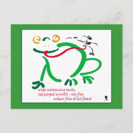 Haiku - Froschfest Postkarte