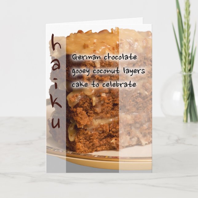 Haiku-Geburtstag Karte (Vorderseite)