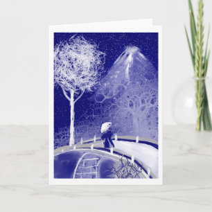 Haiku-japanische Kunst-Gruß-Karte Feiertagskarte