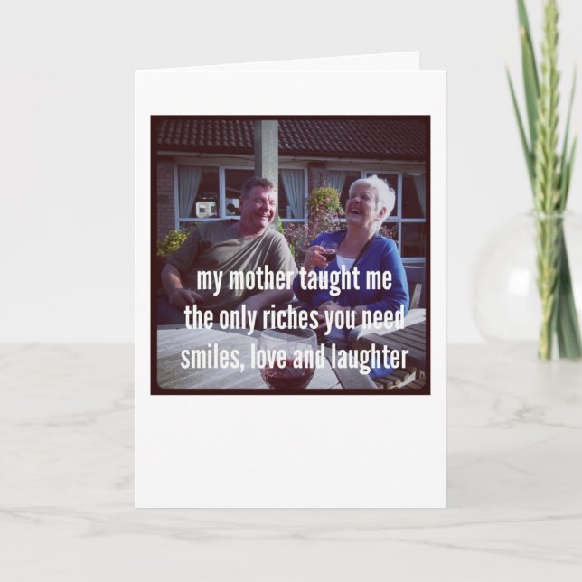 Haiku Karten - Meine Mutter hat mir beigebracht (Vorderseite)