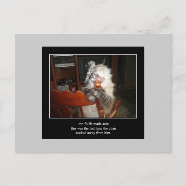 Haiku Katze 15 Postkarte (Vorderseite)