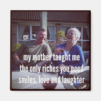 Haiku Kühlschrankmagnet - Meine Mutter hat mir bei Magnet