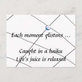 Haiku - Saft des Lebens Postkarte