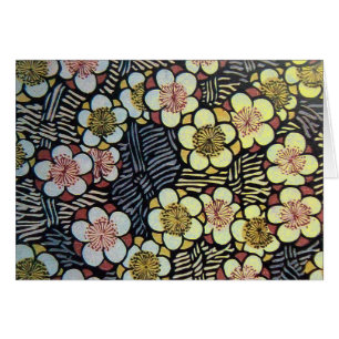 HAIKU/SCHWARZ-WEISS PINK GELBE BLUMEN